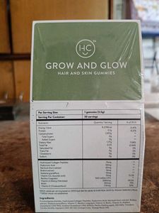 Happy Cultures Grow and Glow Gummies for Hair Gro