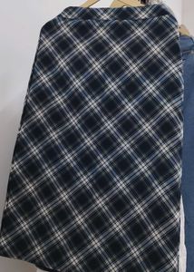 Korean Blue Mermaid Print Long Skirt ON SALE
