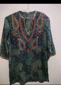 Embroidered Short Kurta