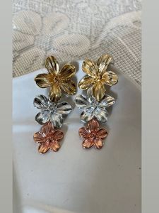 Three Tone Earring