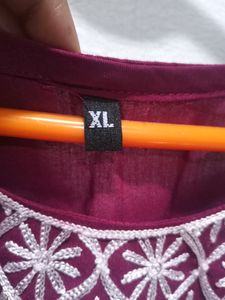 Purple Straight Kurta