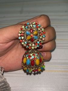 Colorful Jhumka Earrings