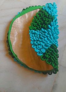 Sky and Green Colour Door mat