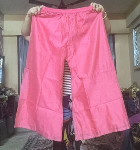 Wide Legged Ethnic Pink Silk  Palazzo Pants