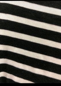 Women Stripped Top With Flare Sleeves