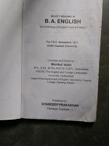 For B.A Students, English Book