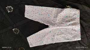 White Pajami With Colourful Dots