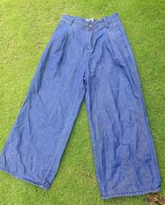 Wide Leg Denim Pants