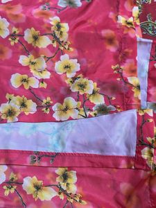 Floral Print Wrap Around Long Skirt