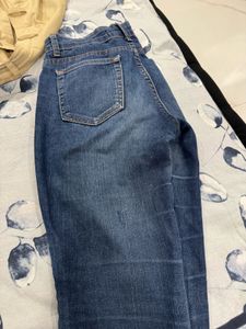 High Waist 30 Inch Blue Jeans