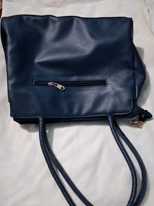 Elegant Navy Blue Handbag