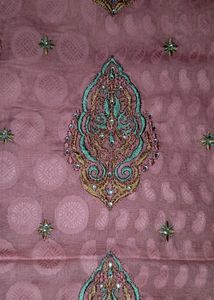 Unstitched Kurta With Pure Chiffon Dupatta