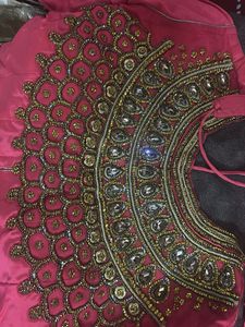 Pink &amp; Gold Embellished Lehenga Set