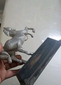 Vintage Silver Horse Statue