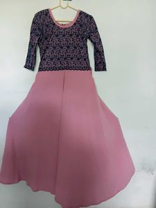 Elegant Pink &amp; Blue Dress