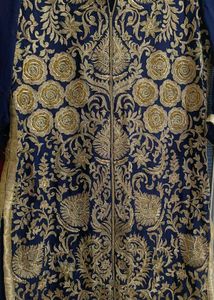 Royal Midnight Blue Embroidered Long Kurta