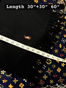 Ralph Lauren Black Scarf Authentic Unisex