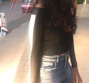 Stylish Black &amp; White Sleeve Top