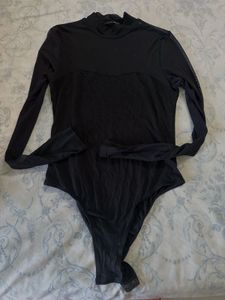 Black Mesh Bodysuit