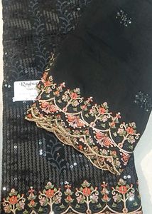 Elegant Black Dress Material