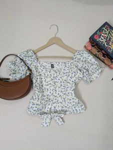 Pretty Floral Crop Tops