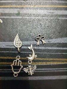 Oxidised Silver Charms