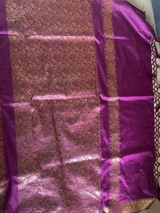 Elegant Purple Zhari Saree