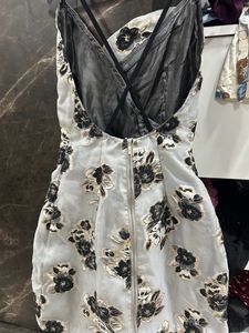 Party Wear Good Condition Grey Dress
