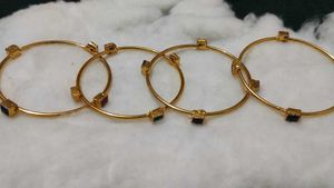 Gold Coated Bangles Women New