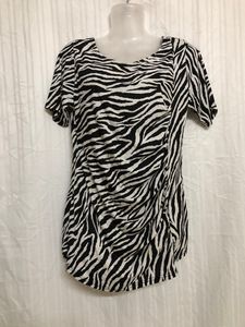 Black & White Short Sleeve Top