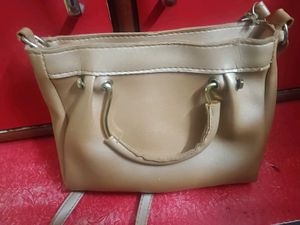 Elettivo Tan Top Handle Bag with Charm