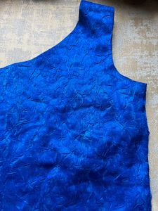 Blue One-Shoulder Top