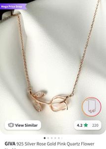 Giva Rose Gold Pink Nacklace