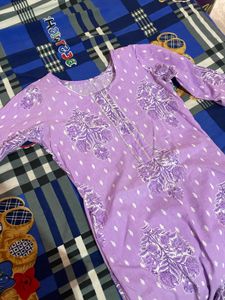 Lavender Long Kurta