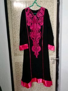 black gown
