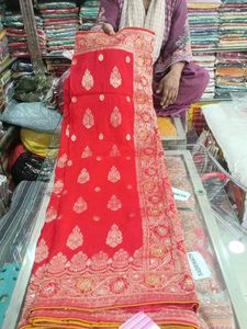 Red Banarasi Saree