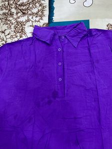 purple plus size top