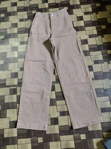 Wide Leg Tan Pants