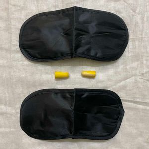 Sleeping Mask & Earplugs ( Ear Plugs Night Eye )
