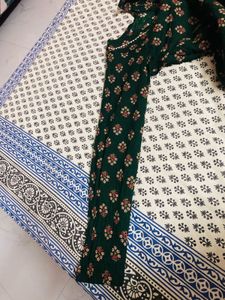 Green Floral Kurta