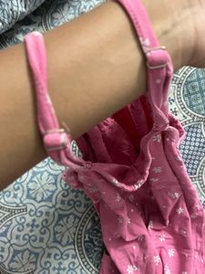 Pink Floral mini dress