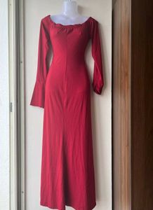 Red Off-Shoulder Dress