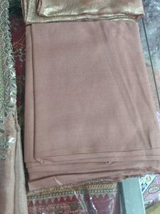 Elegant Peach Salwar Kameez Set