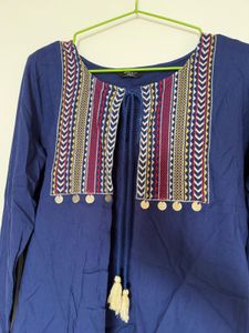 Embroidered Tunic Top