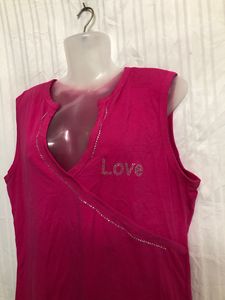 Pink Sleeveless Stylish Top