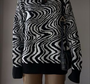 Black Zig Zag Sweater
