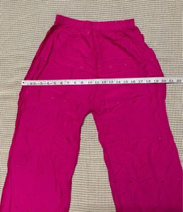 Pink Chikankari Palazzo Pant