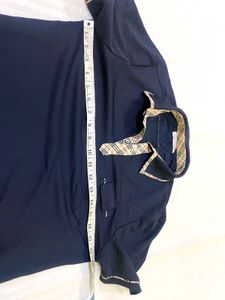 Collar Navy Blue Shirt
