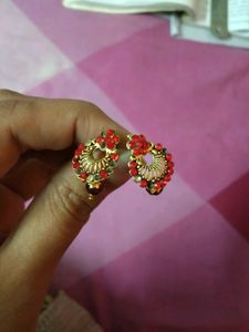 New Mehendi Cones, Red Nailpaint Eartops