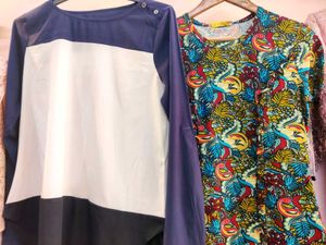 2 Piece Combo Of Mini Dress And Top